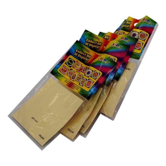 Ja-Ru Britez Lite Up Sticker Lot of 4 Hot Stuff RockNRoll Butterfly Party Favors - Picture 6 of 6